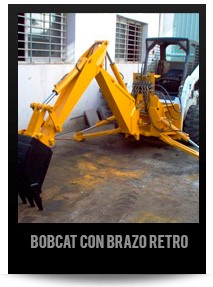 BOBCAT CON BRAZO RETRO